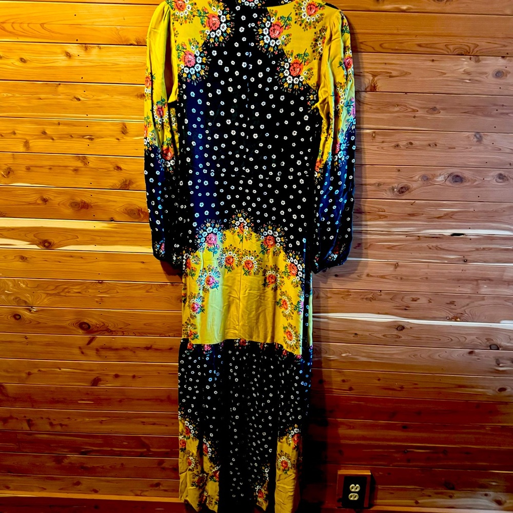Anthropologie Floreat Floral-Blocked Maxi Dress - Picture 5 of 6
